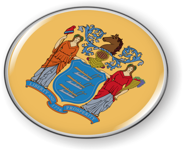 New Jersey - State Flag Emblem